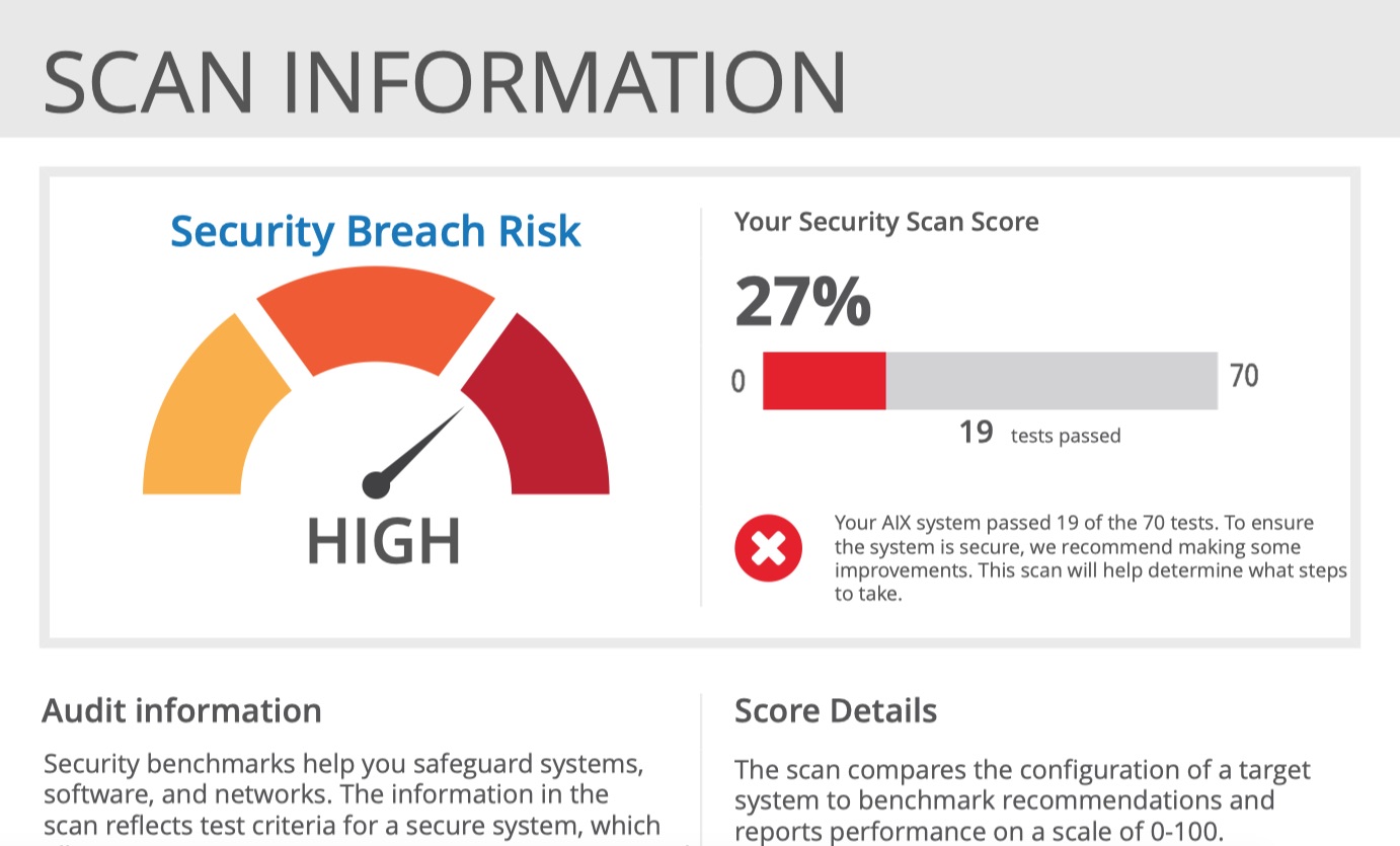 IBM i Security scan image 1 - JouleTech